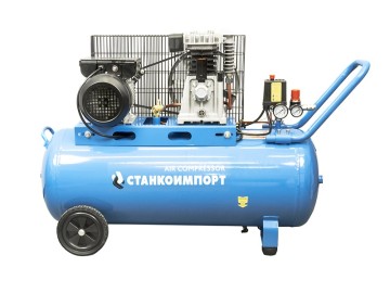 Компрессор поршневой 220 в реcивер 100 л 390л/мин станкоимпорт ach39012