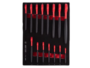 Набор рожковых диэлектрических ключей, 7-24 мм, ложемент, 15 предметов king tony 9-12fve15mrv