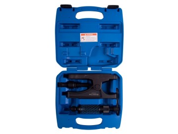 Съемник шаровых опор грузовиков гидравлический, 12 т, зев 36 мм, 3 предмета king tony 9hbe81