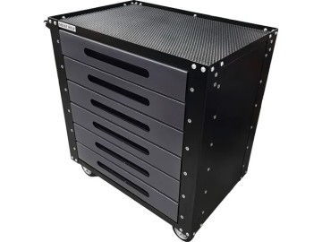 Инструментальная тележка, 6 ящиков, колеса с тормозом, серая, Great Wolf GWT-G6