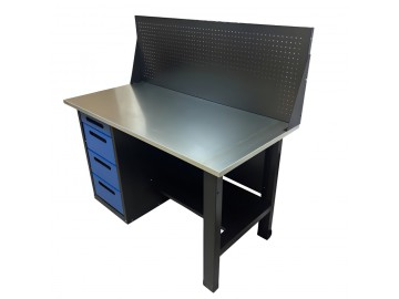 Верстак инструментальный, 4 ящика, с экраном, 1400x700 Great Wolf GWT-V1400BL1