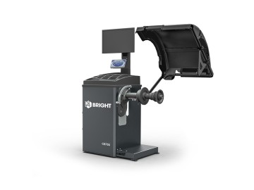 Балансировочный стенд, жк-монитор, автоввод 3-х параметров колеса (линейка+сонар) bright cb75s_ ral7016