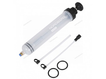 Шприц для заливки масла пластиковый с комплектом насадок, 500 мл Nordberg NO1550